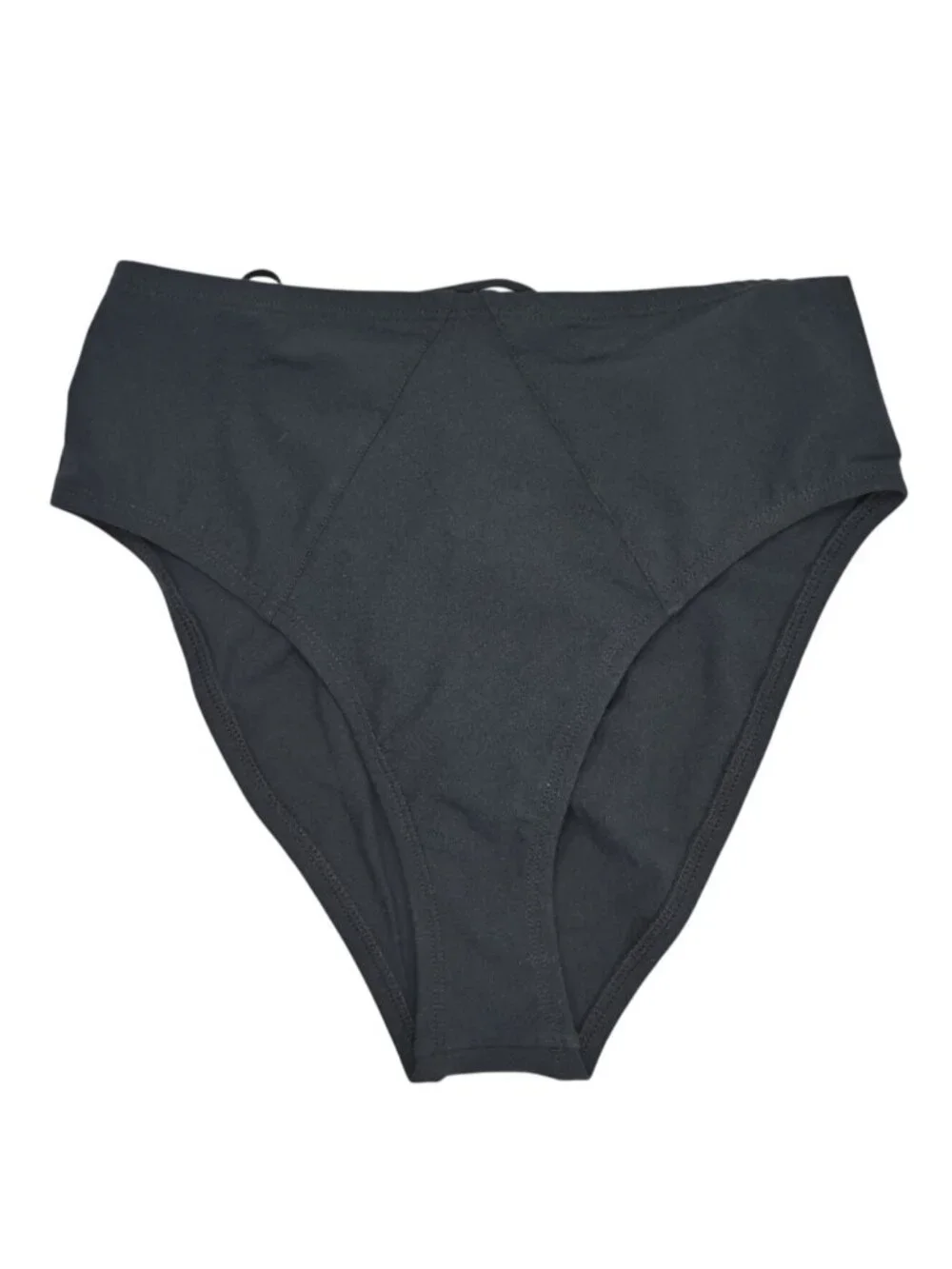 Kiki De Montparnasse Lace Up High-Waisted Swim Brief in Black